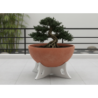 Pot de fleur avec support TerraBase 45