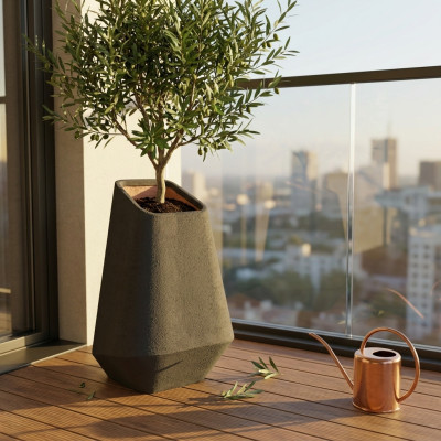 Pot de Fleurs GEOX 80 cm GRC Léger STONFLEX