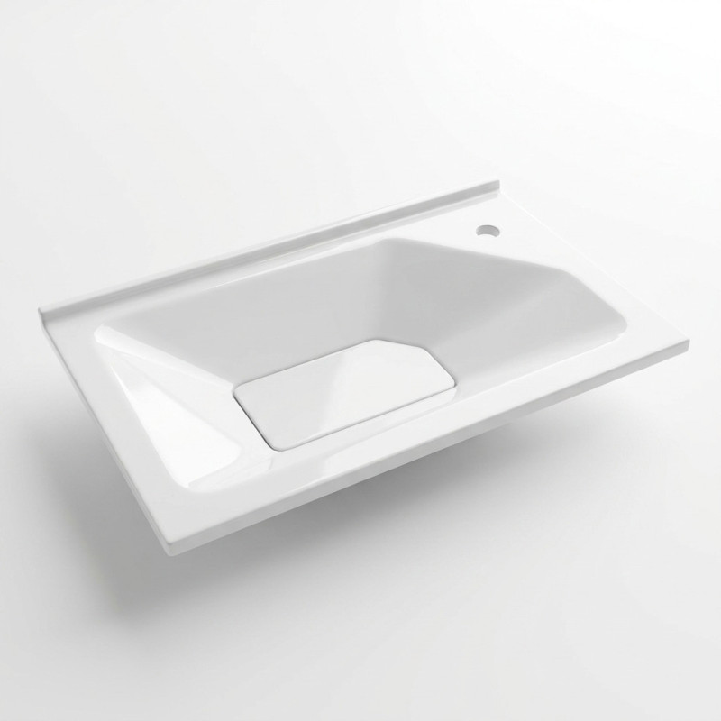 Plan Vasque 80cm STONFLEX Ivoire | EVA80