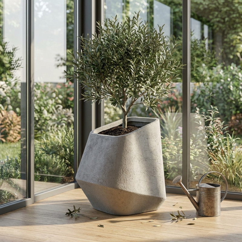 Pot de Fleurs GEOX 50 cm GRC Léger STONFLEX 50