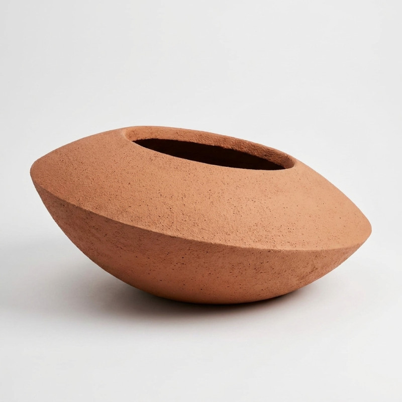Pot Design SONIC 50 cm en GRC Léger STONFLEX