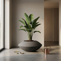 Pot Design SONIC 50 cm en GRC Léger STONFLEX