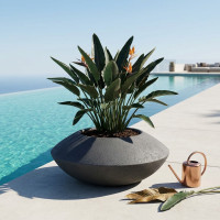 Pot Design SONIC 50 cm en GRC Léger STONFLEX