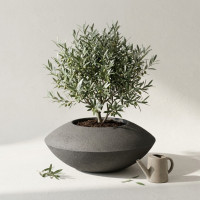 Pot Design SONIC 50 cm en GRC Léger STONFLEX