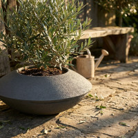 Pot Design SONIC 50 cm en GRC Léger STONFLEX
