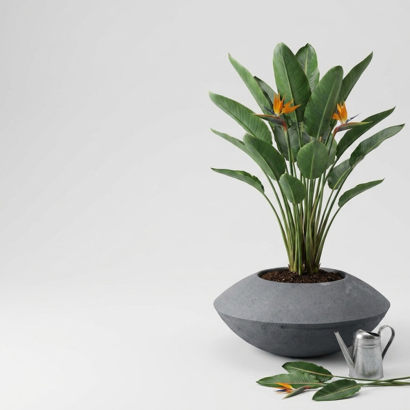 Pot Design SONIC 50 cm en GRC Léger STONFLEX