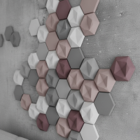 HexaStone – Décoration Murale 3D Hexagonale en Micro Béton