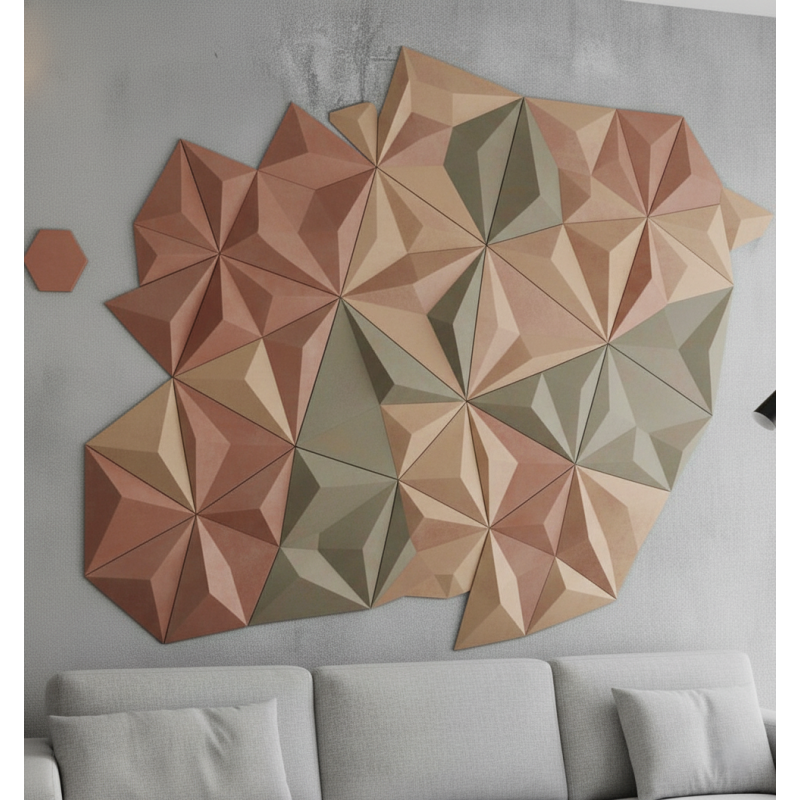 Diamond Edge – Panneau Mural 3D Design Diamant