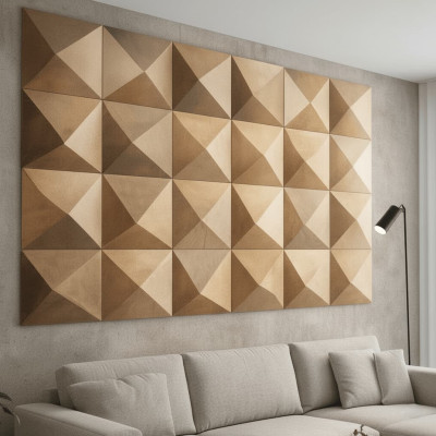 Cube Prism – Décoration Murale 3D Géométrique
