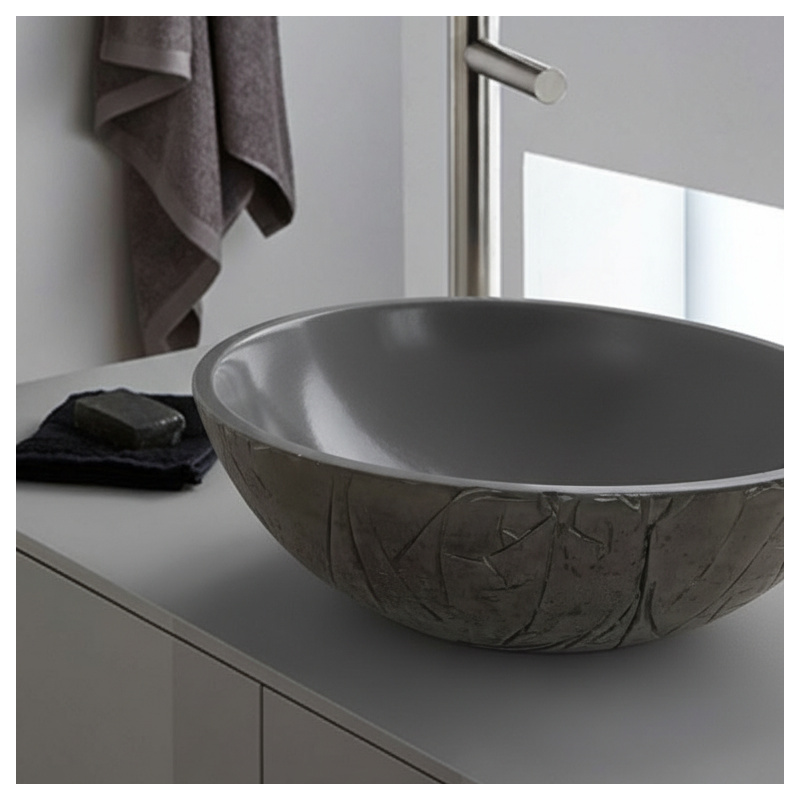 Vasque Stonea “Roca” – Effet Pierre Sculptée