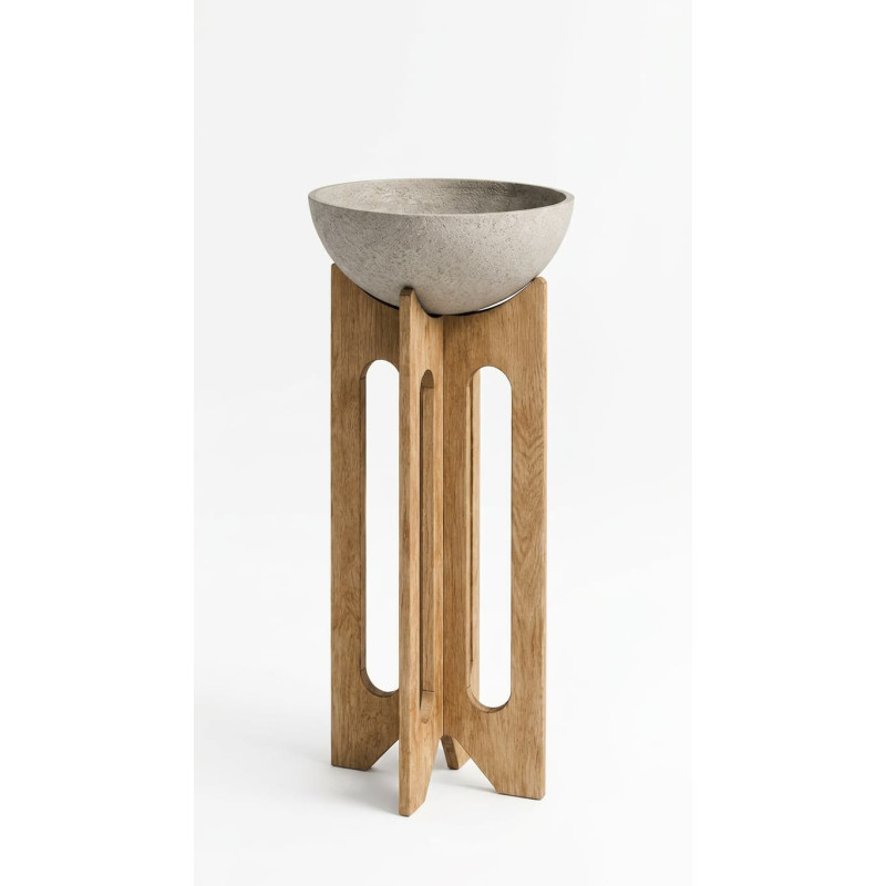 ALTA Stand 100 ,Pot Design sur Support en Bois