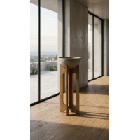 ALTA Stand 100 ,Pot Design sur Support en Bois