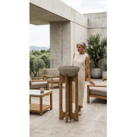 ALTA Stand 100 ,Pot Design sur Support en Bois