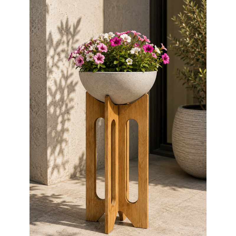 ALTA Stand 100 ,Pot Design sur Support en Bois