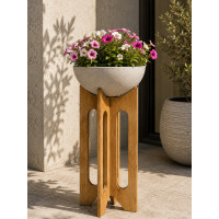 ALTA Stand 100 ,Pot Design sur Support en Bois