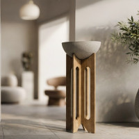 ALTA Stand 100 ,Pot Design sur Support en Bois