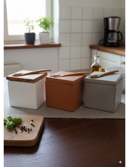 boite à épicés cubique concrete 1