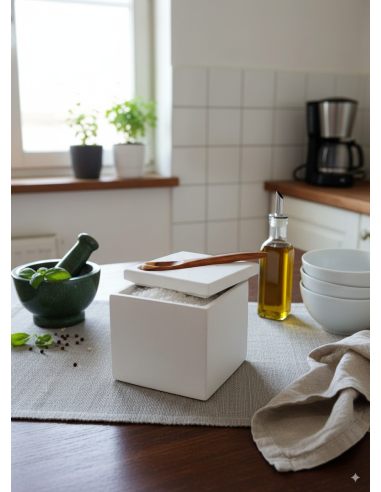 boite à épicés cubique concrete