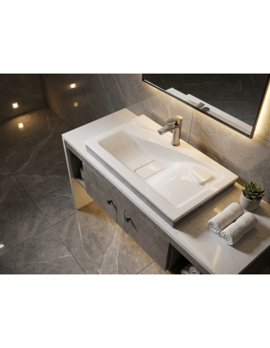 Plan Vasque lux 80 Avec Meuble Tunisie