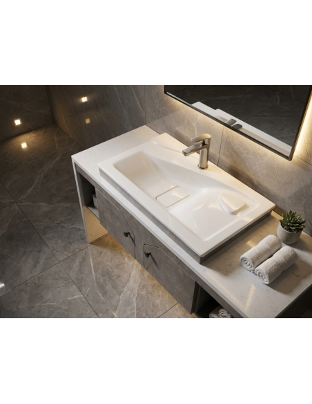 Plan Vasque lux 80 Avec Meuble Tunisie